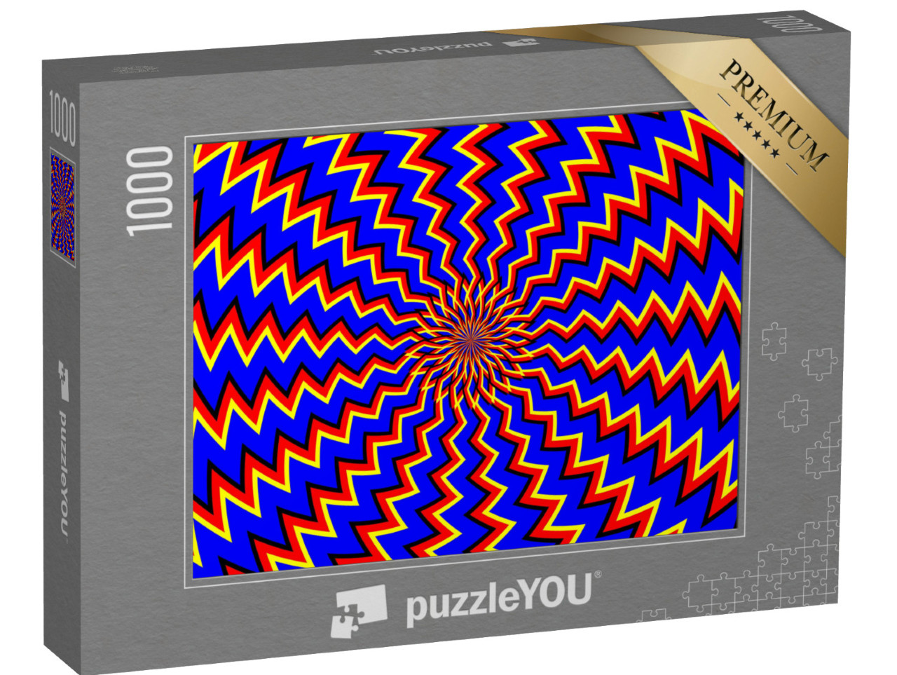 puzzle 1000 dílků „Optická iluze: iluze pohybu“