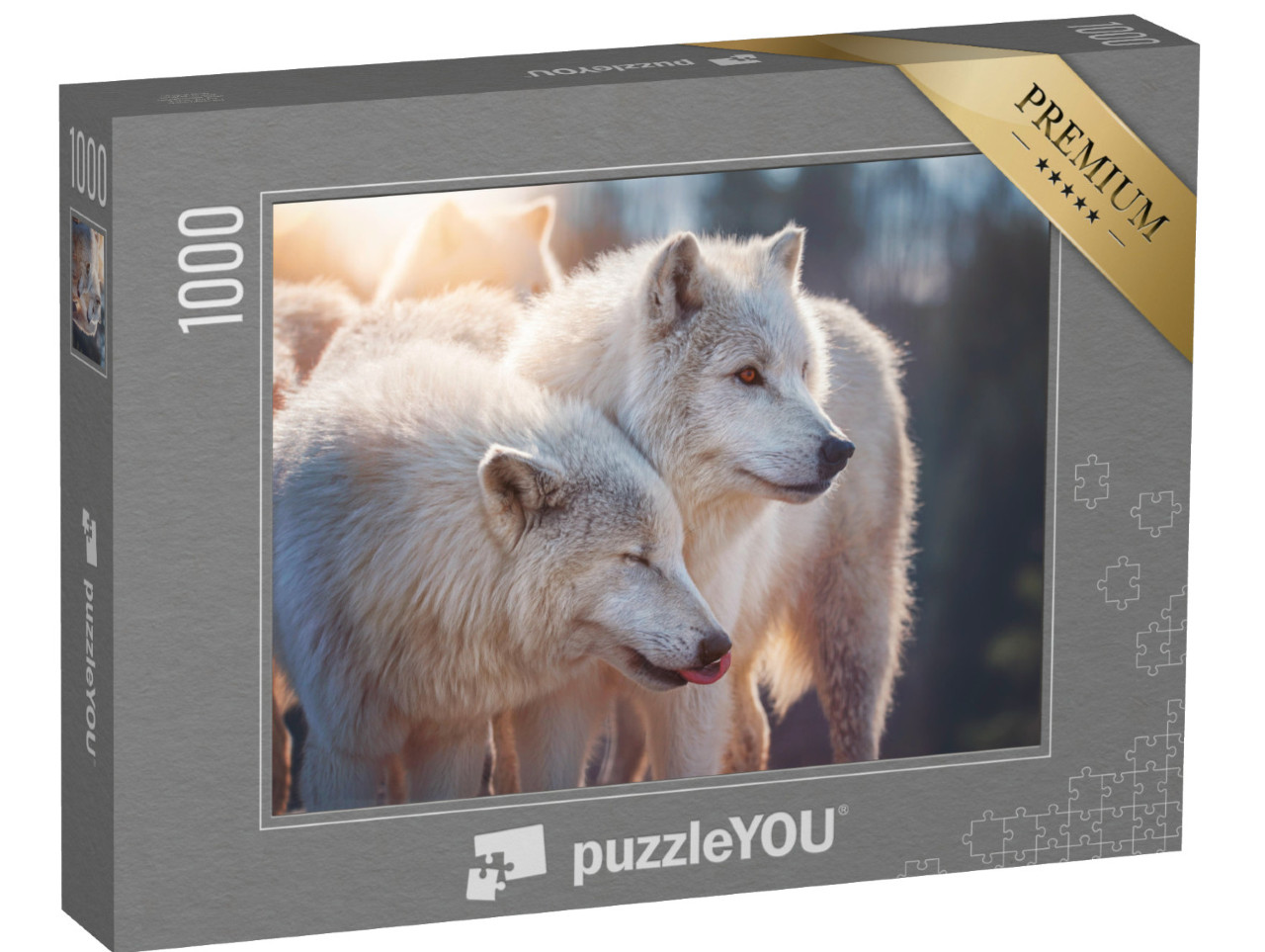 puzzle 1000 dílků „Arktický vlk“