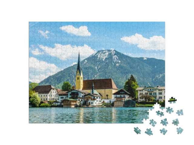 puzzle 500 dílků „Tegernsee v Bavorsku, Německo“