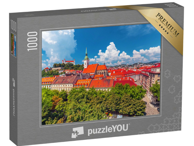 puzzle 1000 dílků „Pohled na staré centrum Bratislavy, Slovensko“