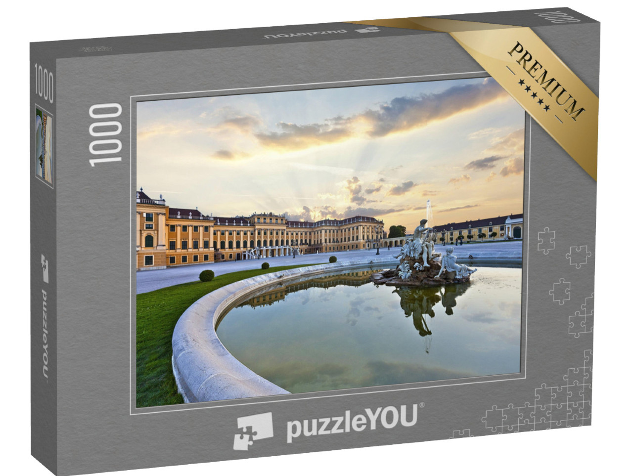 puzzle 1000 dílků „Průčelí zámku Schönbrunn ve Vídni“