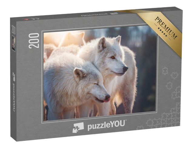puzzle 200 dílků „Arktický vlk“