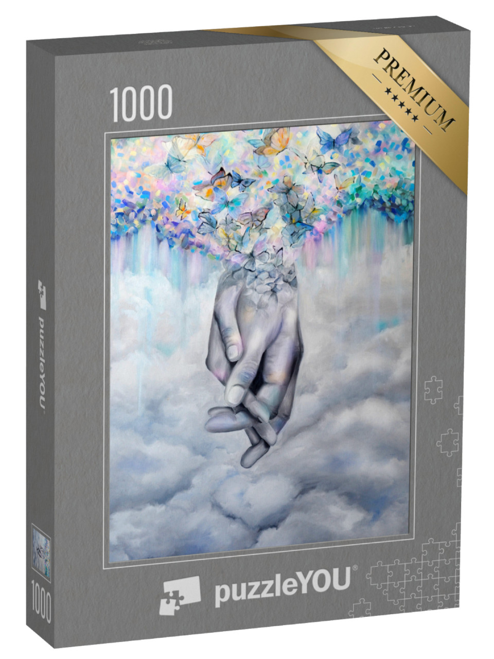 puzzle 1000 dílků „Olejomalba: Ruku v ruce“