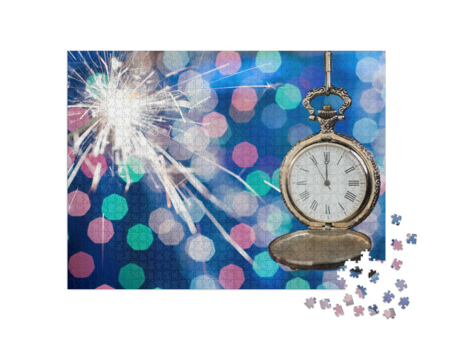 puzzle 1000 dílků „Nový rok o půlnoci“
