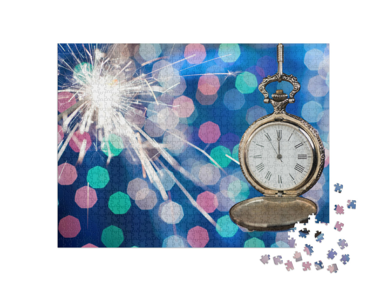 puzzle 1000 dílků „Nový rok o půlnoci“
