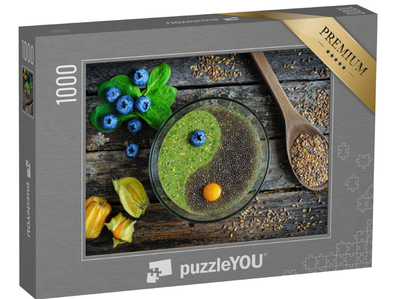 puzzle 1000 dílků „Lněná kaše s chia“