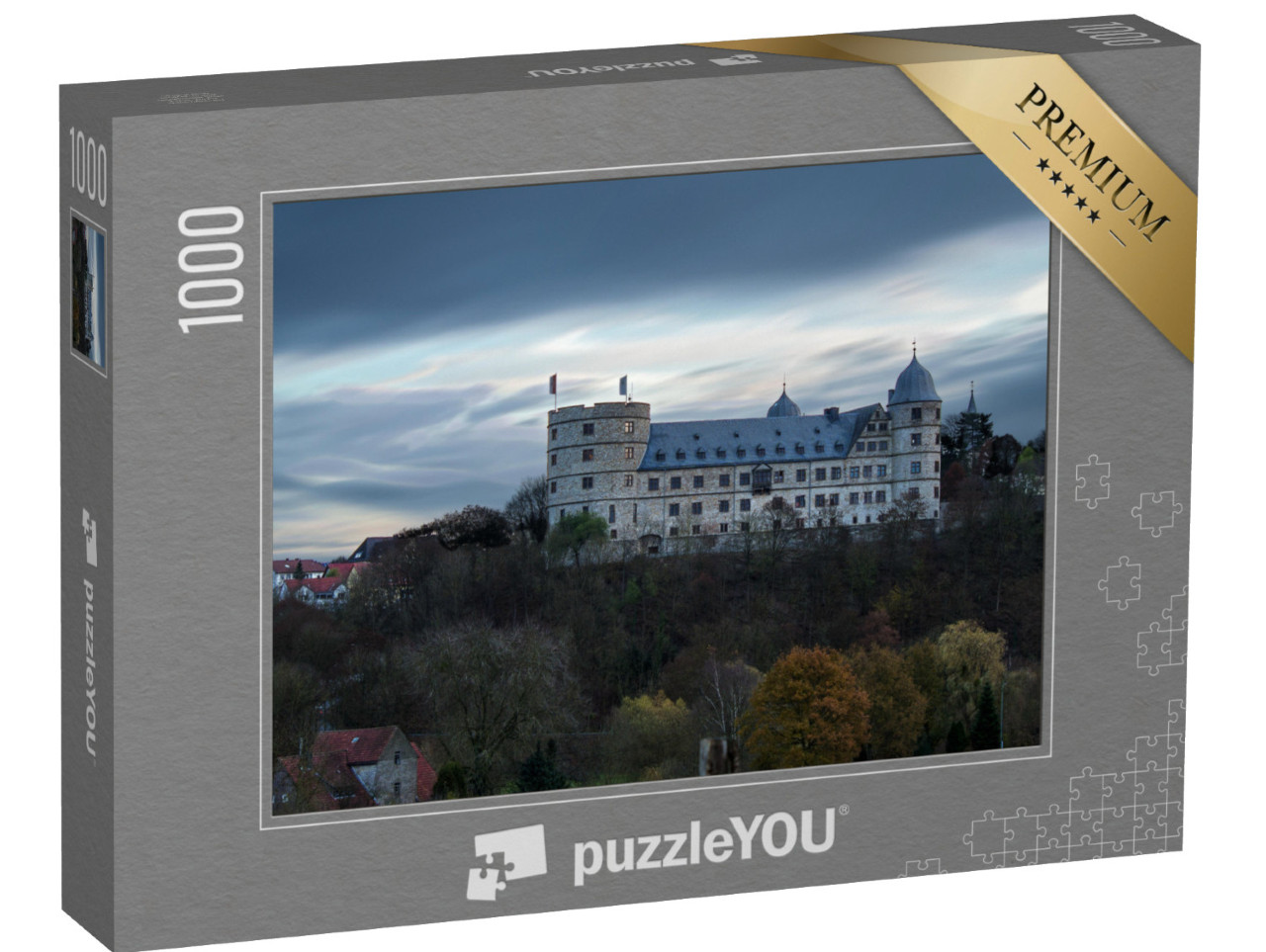 puzzle 1000 dílků „Zámek Wewelsburg, budova u Paderbornu“