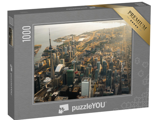 puzzle 1000 dílků „Letecký pohled na město Toronto v Kanadě“