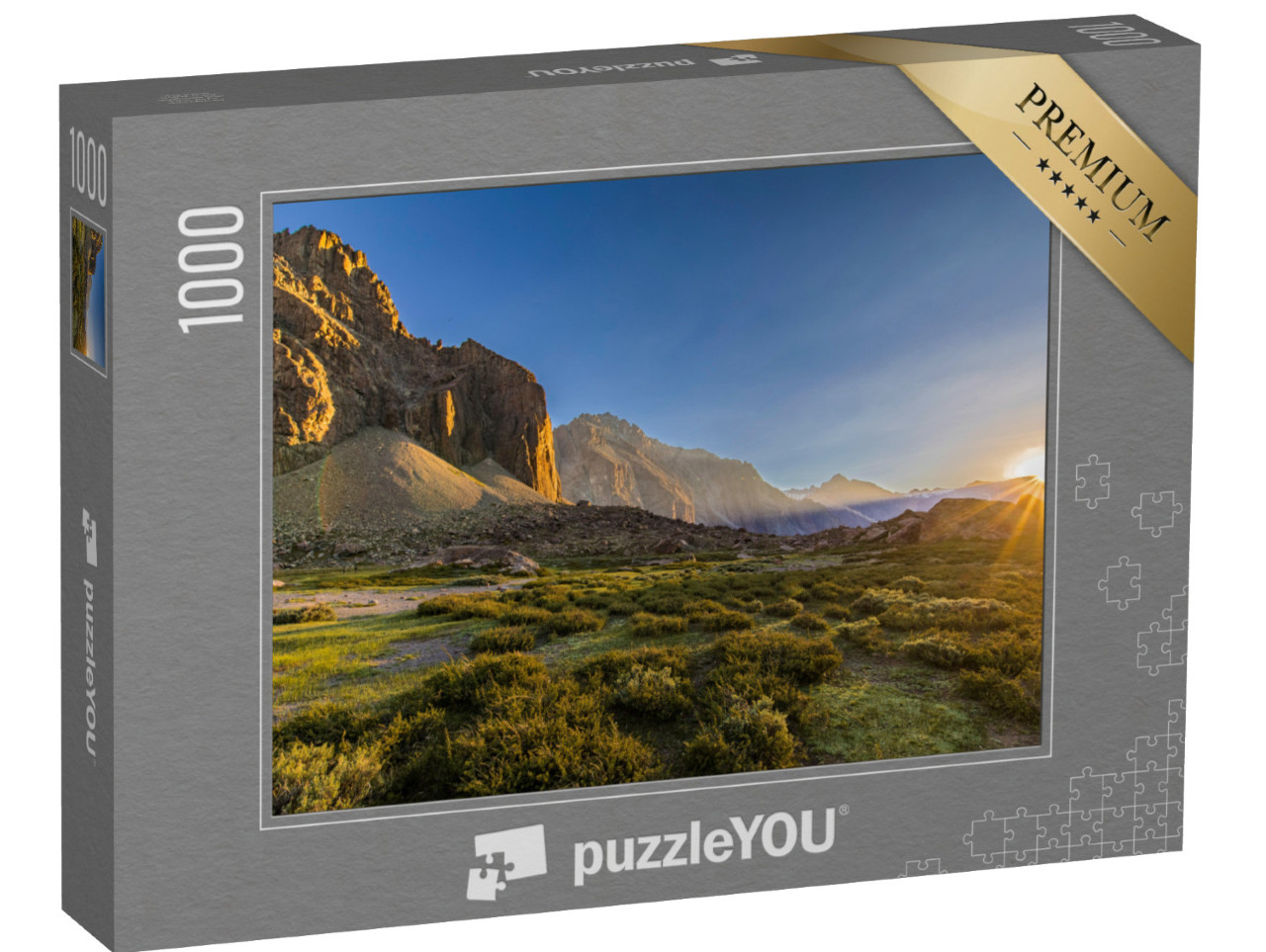 puzzle 1000 dílků „Západ slunce v Cajon del Maipo, Chile“