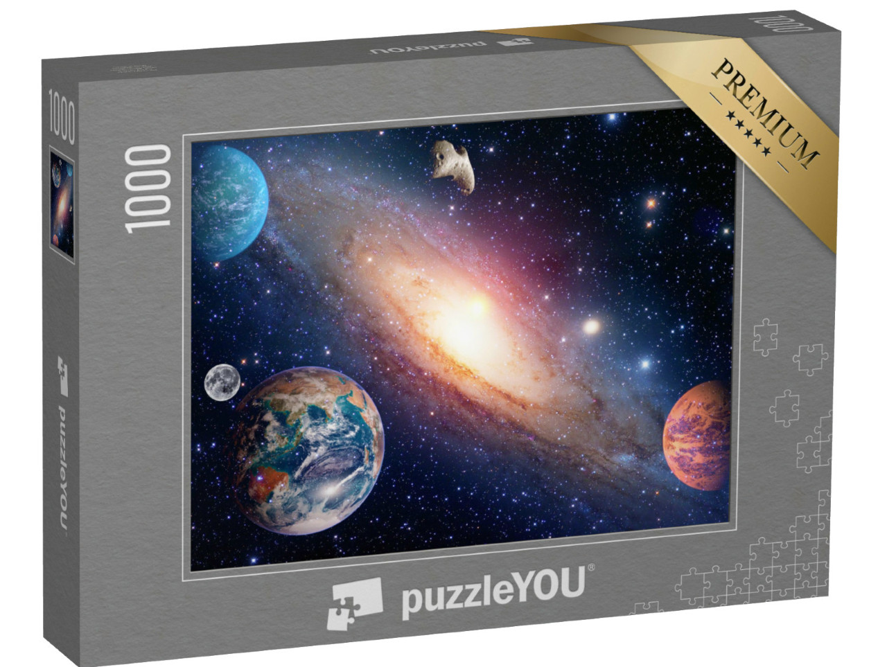 puzzle 1000 dílků „Země, Měsíc, vesmír a sluneční soustava“