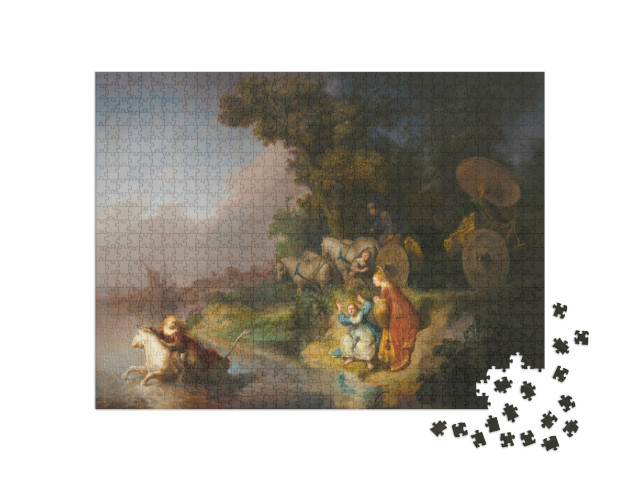 puzzle 1000 dílků „Rembrandt - Únos lodi Europa“