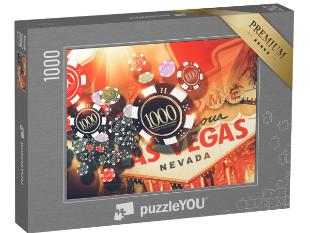 puzzle 1000 dílků „Hazardní hry v Las Vegas“