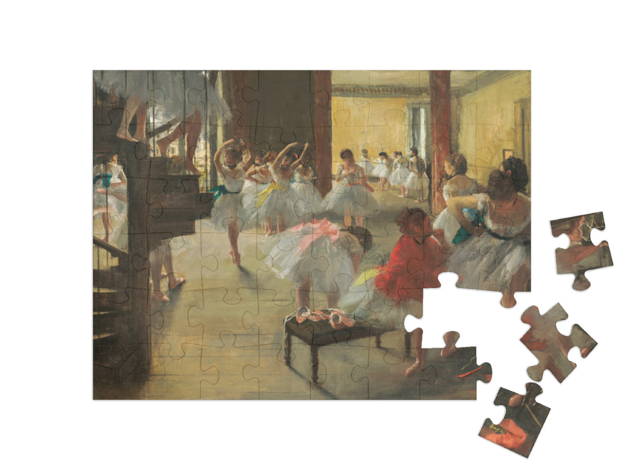 puzzle 48 dílků „Edgar Degas - Taneční kurz“