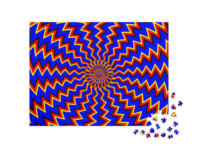 puzzle 1000 dílků „Optická iluze: iluze pohybu“
