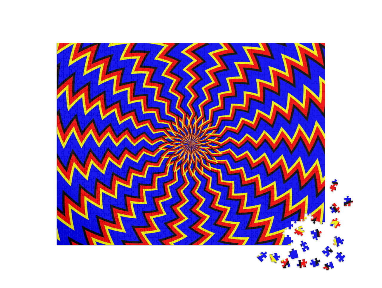 puzzle 1000 dílků „Optická iluze: iluze pohybu“