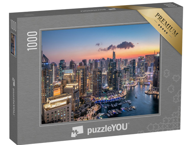 puzzle 1000 dílků „Mrakodrapy moderního dubajského panoramatu“