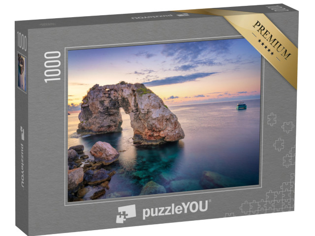 puzzle 1000 dílků „Es Pontas na Mallorce s lodí“