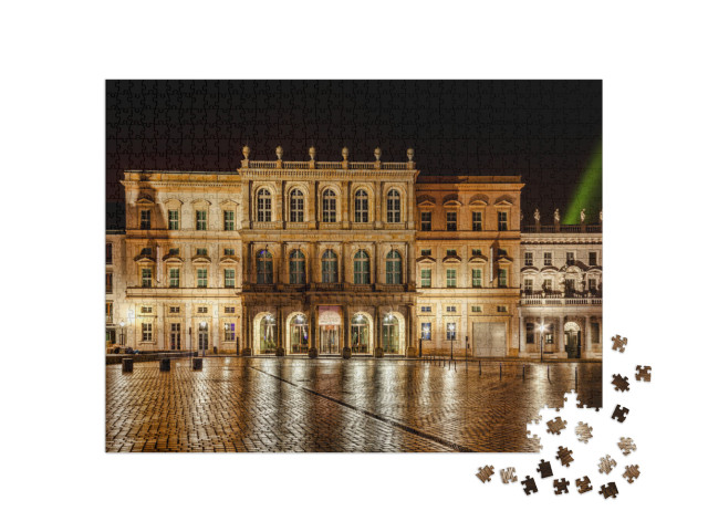puzzle 1000 dílků „Záběr na večerní muzeum Barberini“