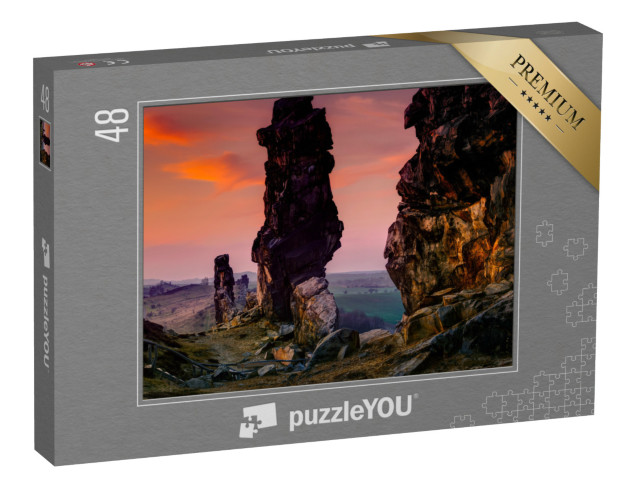 puzzle 48 dílků „Čertova stěna, pohoří Harz, Německo“