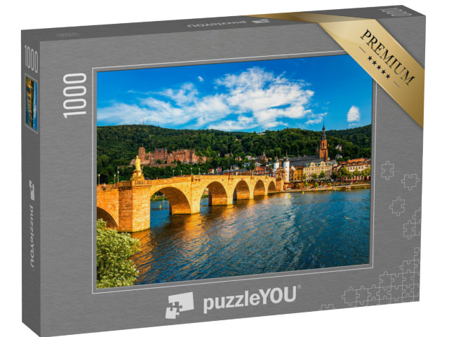 puzzle 1000 dílků „Pohled přes řeku Neckar na Heidelberg, Německo“