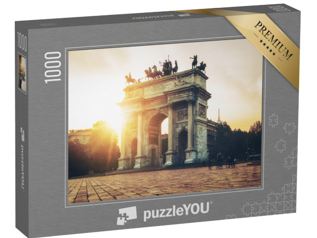 puzzle 1000 dílků „Arco della Pace v Miláně, Itálie“