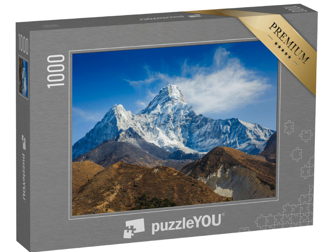 puzzle 1000 dílků „Hora Ama Dablam v oblasti Everestu v Himálaji, Nepál“