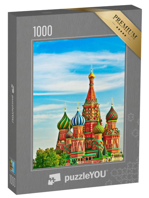 puzzle 1000 dílků „Katedrála na Rudém náměstí, Moskva“