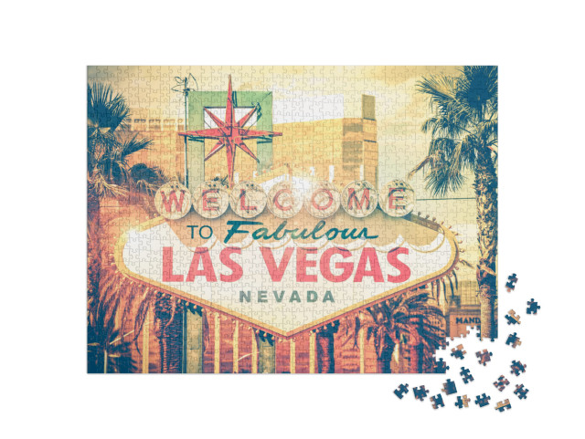 puzzle 1000 dílků „Vítejte v báječném Las Vegas“