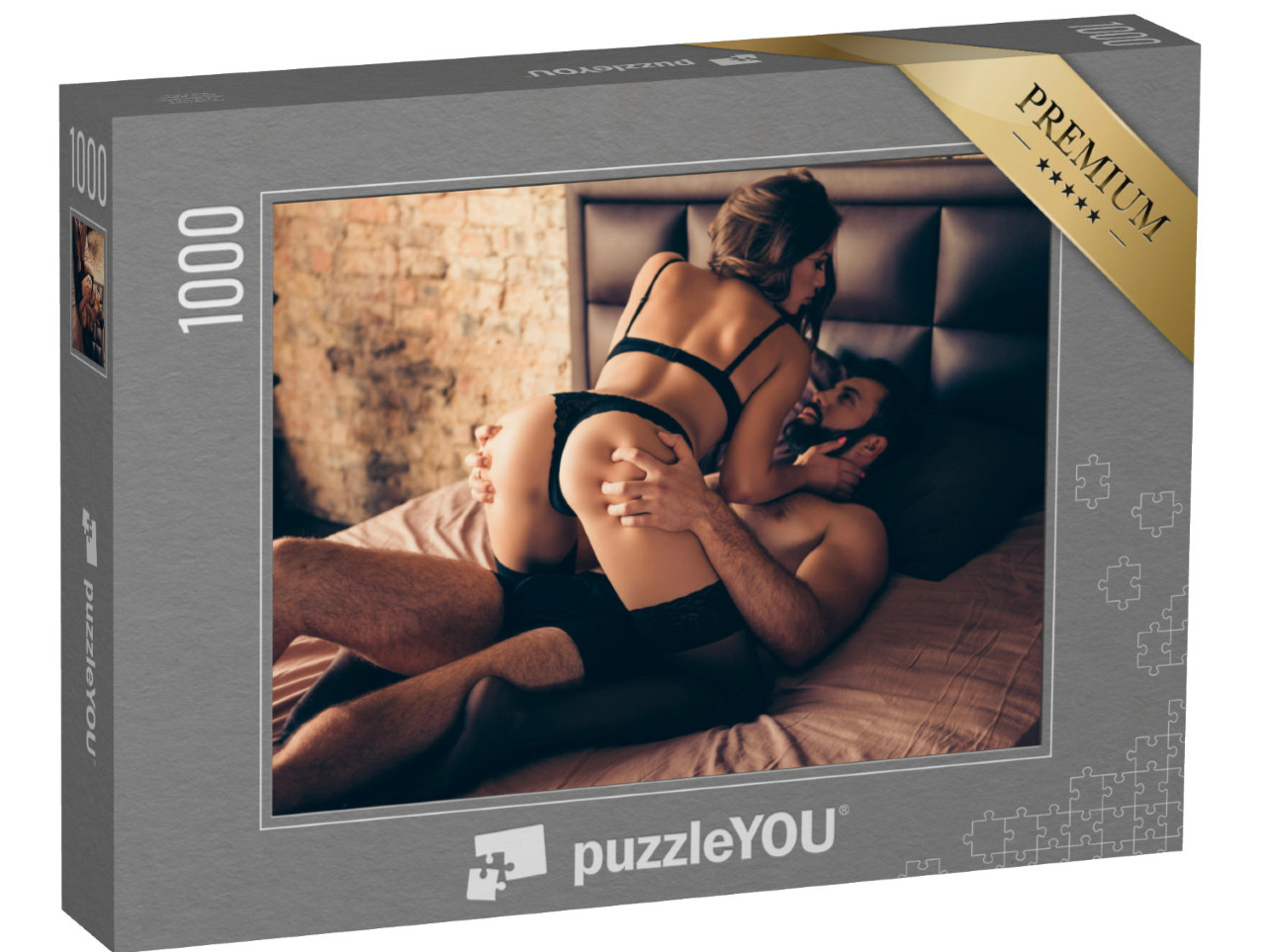 puzzle 1000 dílků „Erotické fotografie: Milující se pár“