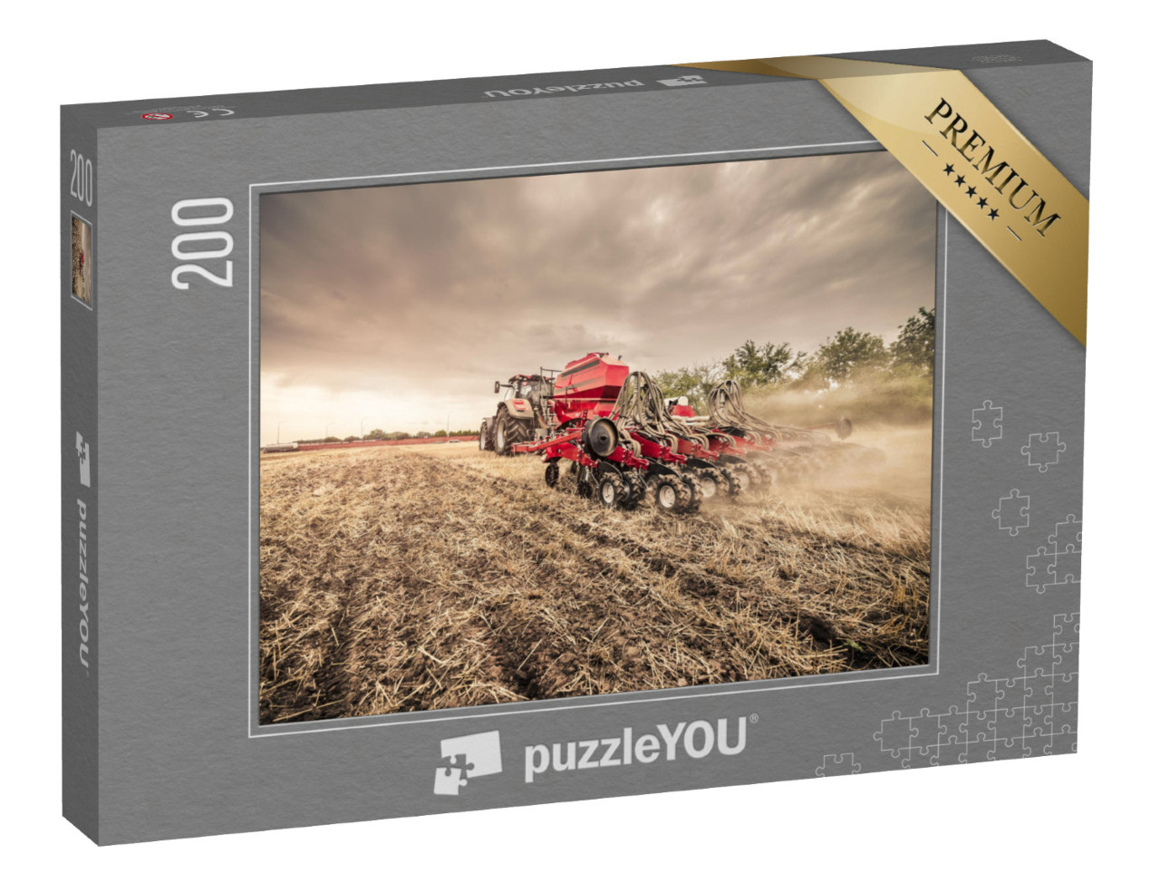 puzzle 200 dílků „Výsev bezprostředně po sklizni“