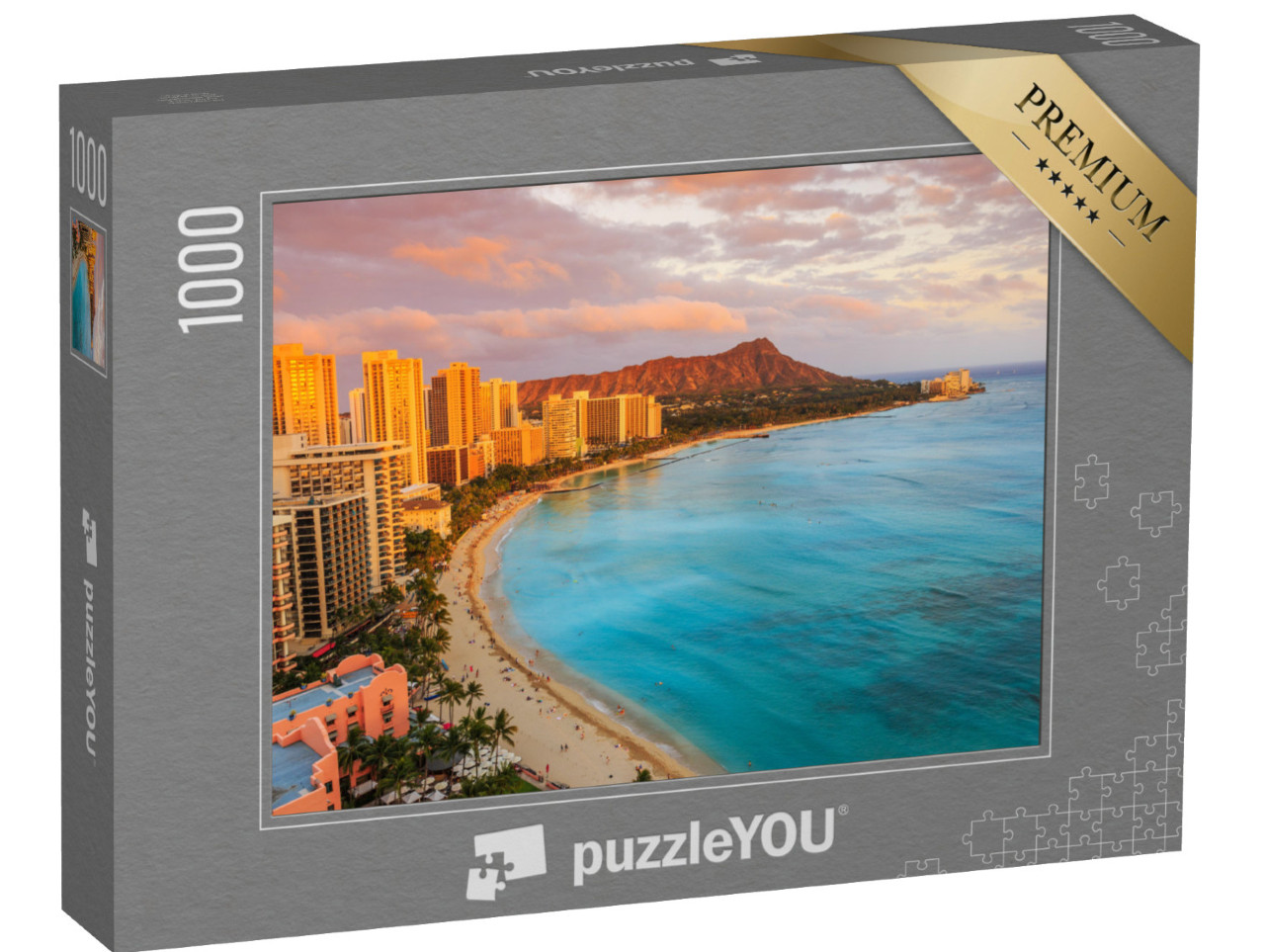 puzzle 1000 dílků „Panorama Honolulu na Havaji“