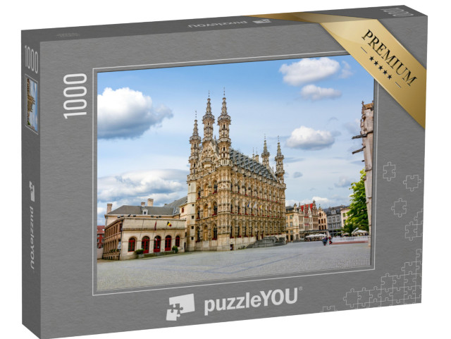 puzzle 1000 dílků „Působivá radnice v centru belgické Lovaně“