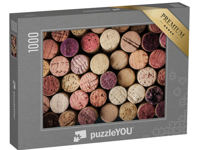 puzzle 1000 dílků „Zátky od vína v různých barvách“
