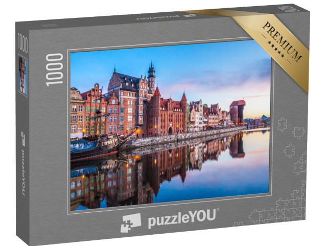 puzzle 1000 dílků „Východ slunce v Gdaňsku, Polsko“