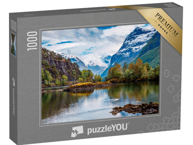 puzzle 1000 dílků „Divoká příroda v Norsku“