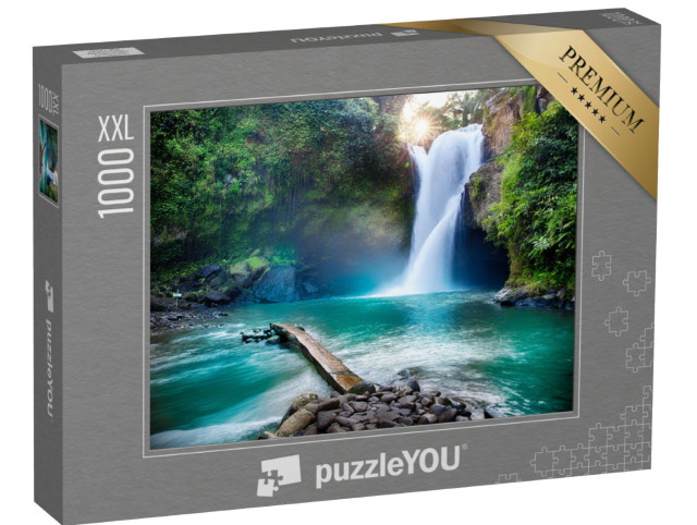 puzzle 1000 dílků XXL „Vodopád ukrytý v tropické džungli“
