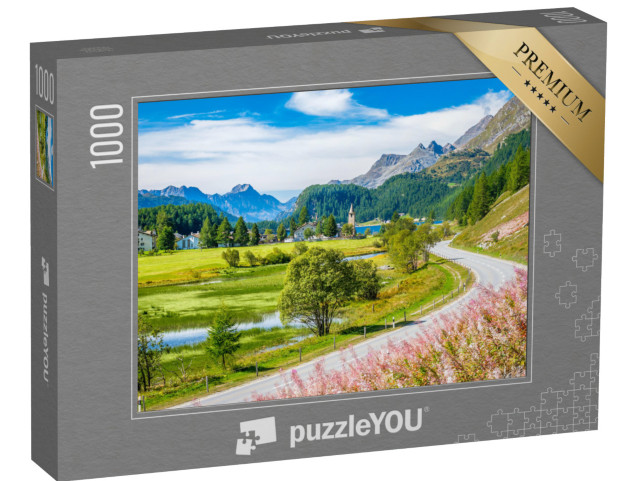 puzzle 1000 dílků „Pohled na hostinec“