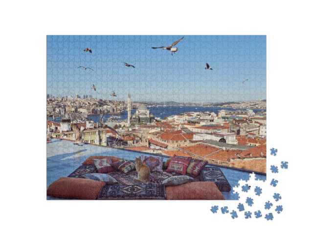 puzzle 1000 dílků „Dojem nad Istanbulem, Turecko“