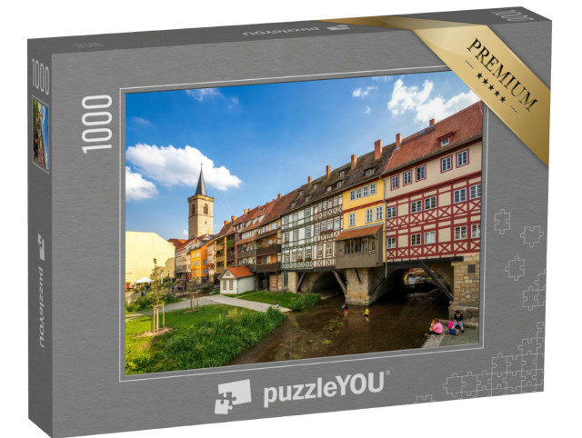 puzzle 1000 dílků „Krämerbrücke, Erfurt“