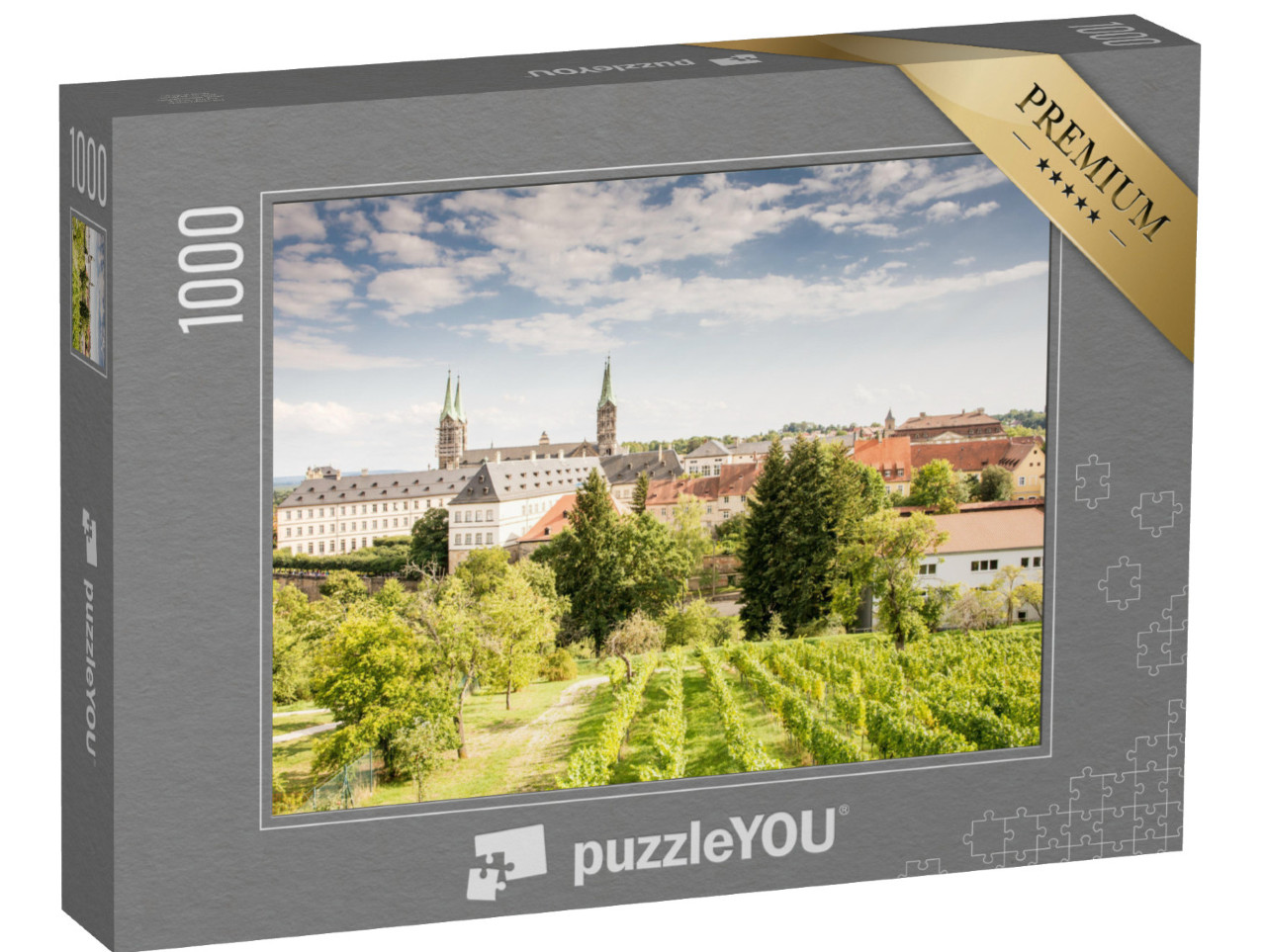 puzzle 1000 dílků „Vinice u katedrály v Bambergu, Německo“