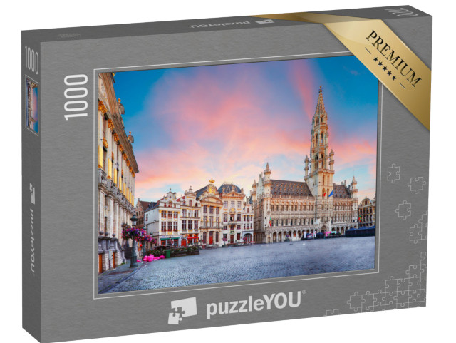 puzzle 1000 dílků „Večerní atmosféra v Bruselu, Belgie“