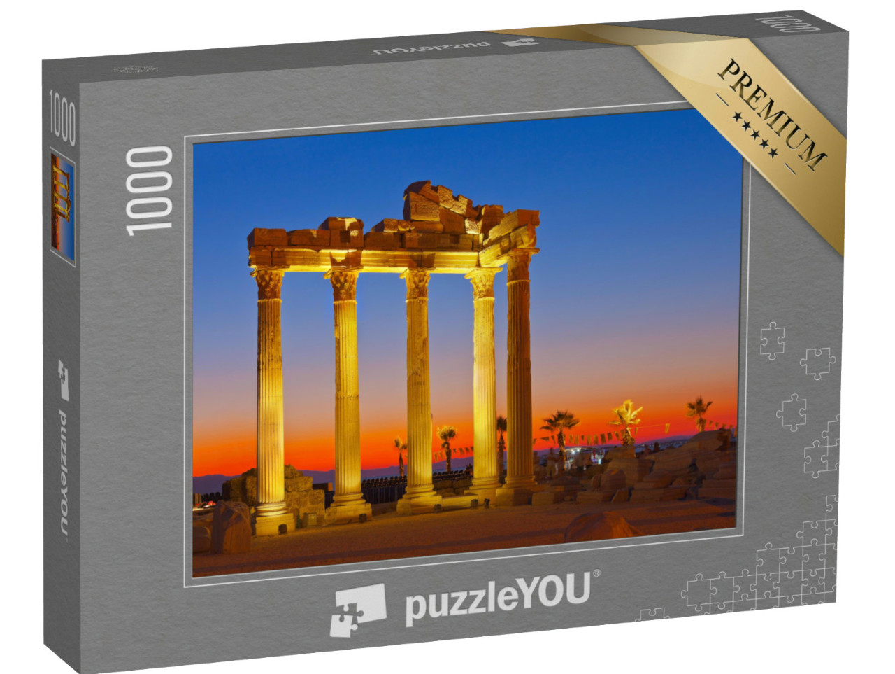puzzle 1000 dílků „Starověké ruiny v Side, Turecko“