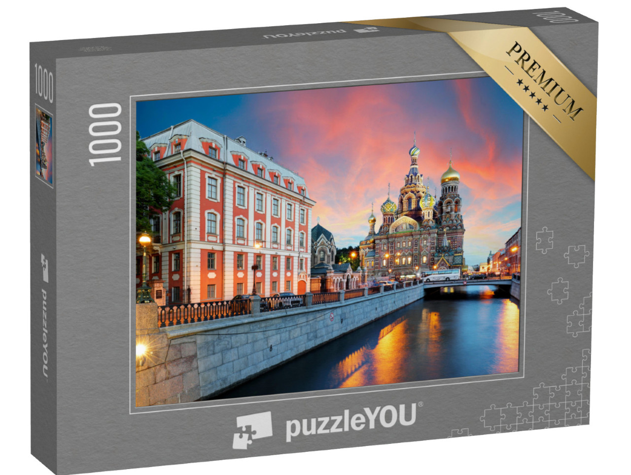 puzzle 1000 dílků „Kostel Spasitele, Petrohrad, Rusko“