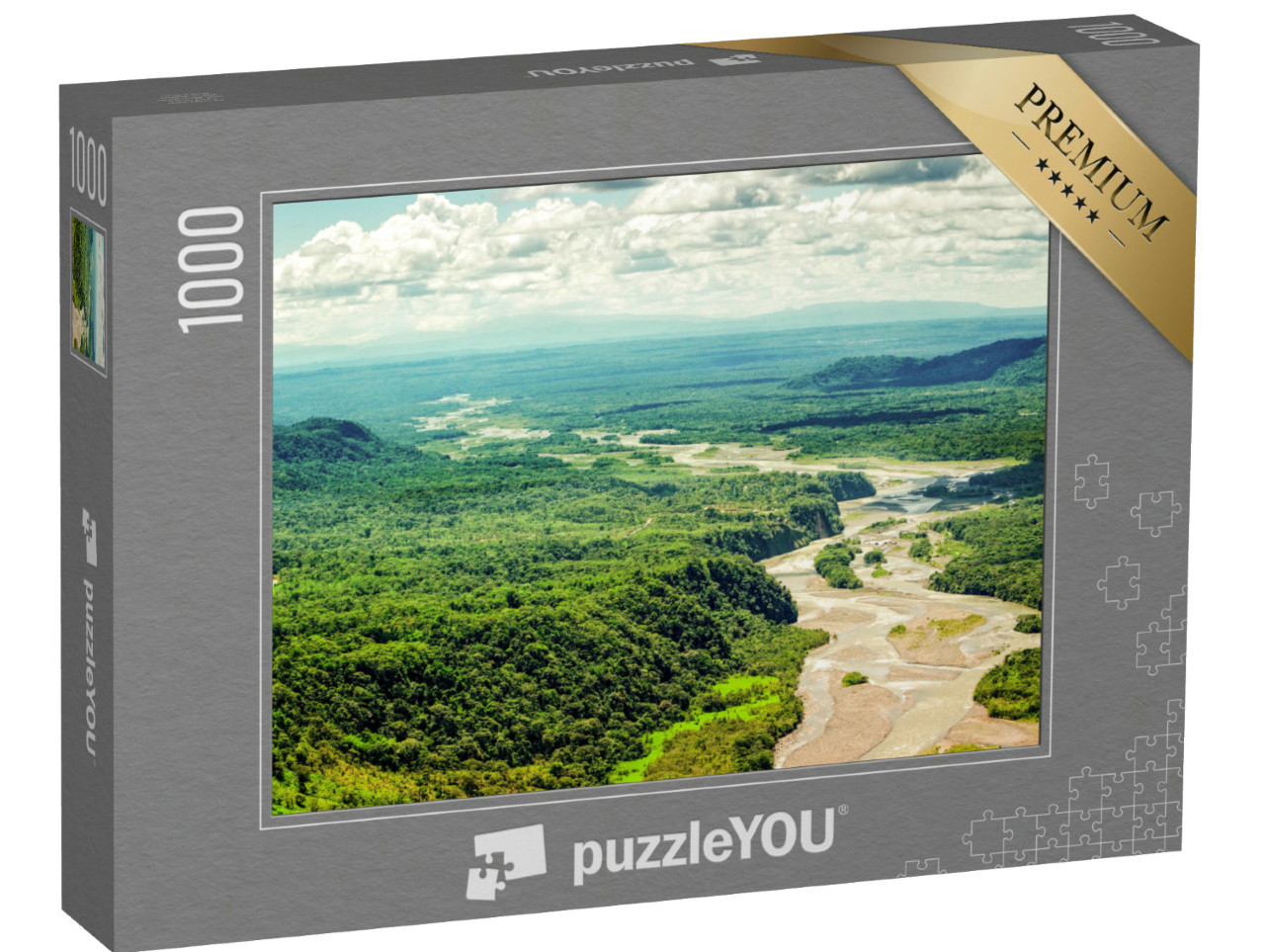 puzzle 1000 dílků „Nekonečně široké koryto Amazonky v Ekvádoru“