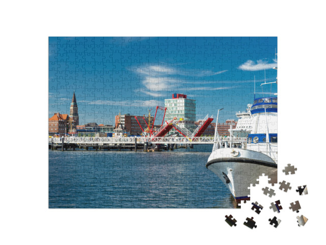 puzzle 500 dílků „Kieler Hörn, špička přístavu Kiel“