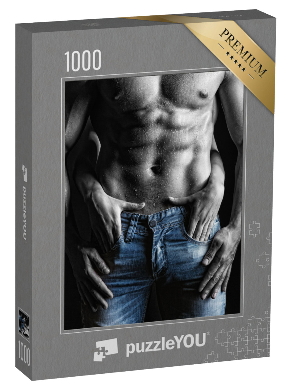 puzzle 1000 dílků „Sexy: Její ruce na jeho džínách“