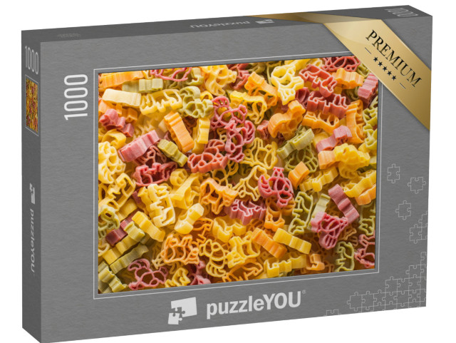 puzzle 1000 dílků „Těstoviny ve tvaru zvířat“