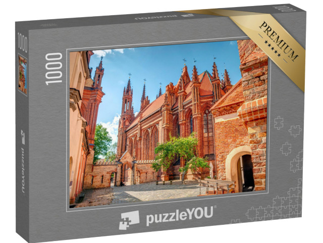 puzzle 1000 dílků „Kostel svaté Anny, Staré město Vilniusu, Litva“