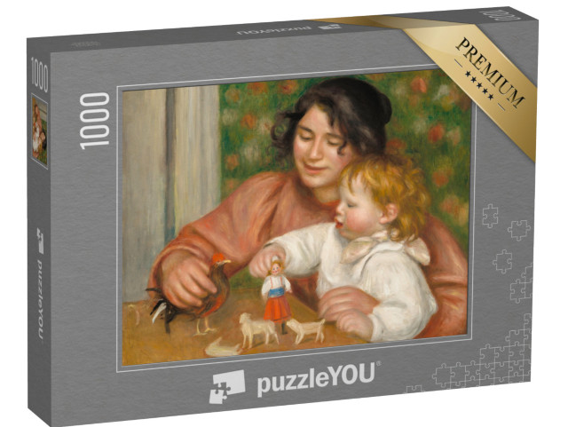 puzzle 1000 dílků „Auguste Renoir - Dítě s hračkou, Gabrielle a malířův syn“