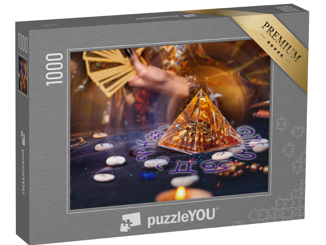 puzzle 1000 dílků „Kouzelná skleněná pyramida“